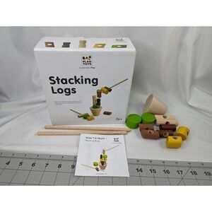 Plan Toys Stacking Logs Wooden Game Strategy Motor Skills